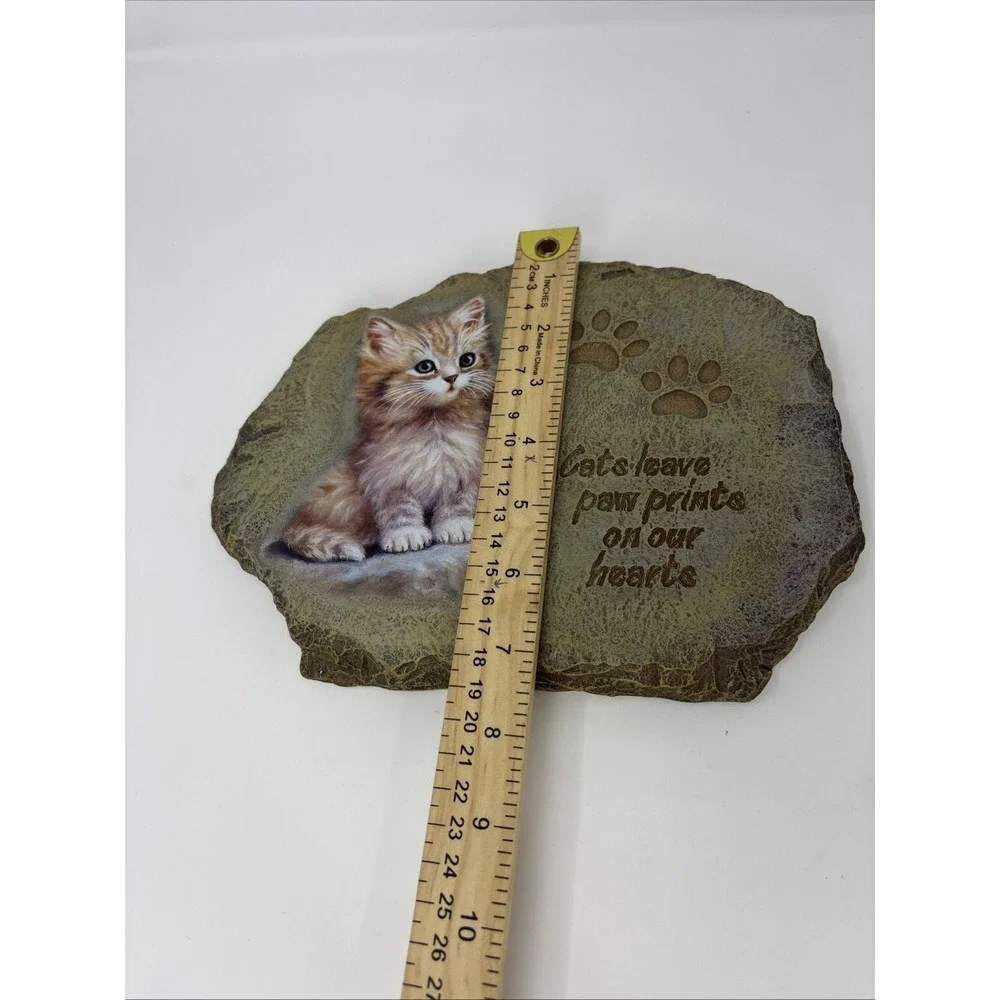 Bradford Exchange Paw Prints On Our Hearts Cats Plaque 2003 Limited Edition
